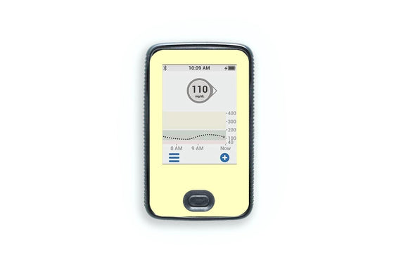 Pastel Yellow Sticker - Dexcom G6 Receiver for diabetes CGMs and insulin pumps