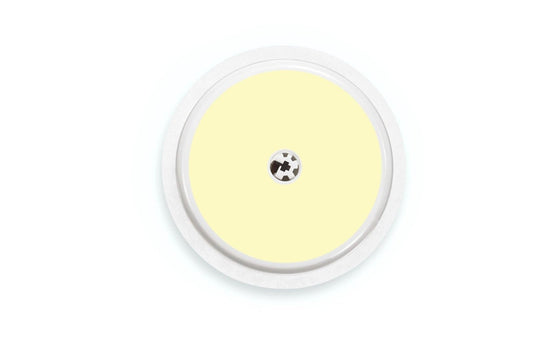 Pastel Yellow Sticker - Freestyle Libre 1, 2, or 2+ for diabetes CGMs and insulin pumps