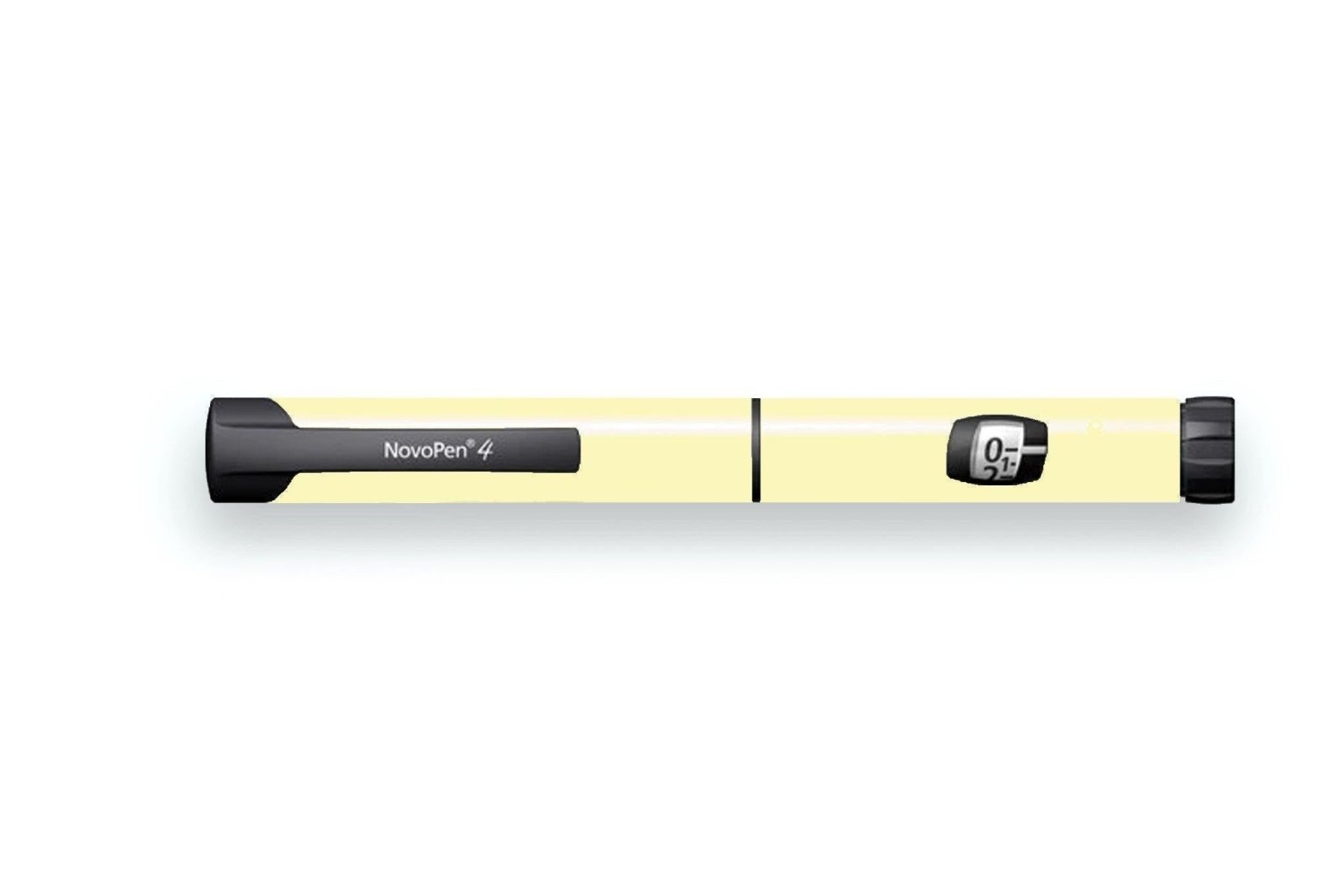 Pastel Yellow Sticker - Novopen for diabetes CGMs and insulin pumps