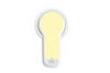 Pastel Yellow Sticker for MiaoMiao2 diabetes CGMs and insulin pumps