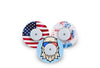 Patriotic Patch Pack for Freestyle Libre 2 diabetes CGMs and insulin pumps