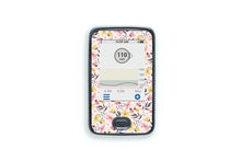  Pink and Yellow Flowers Sticker - Dexcom Receiver for diabetes CGMs and insulin pumps