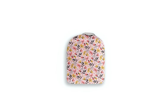 Pink and Yellow Flowers Sticker - Omnipod Pump for diabetes CGMs and insulin pumps