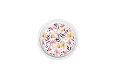 Pink and Yellow Flowers Sticker for Freestyle Libre 1, 2, or 2+ diabetes CGMs and insulin pumps
