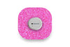Pink Glitter Patch for Dexcom G7 diabetes supplies and insulin pumps