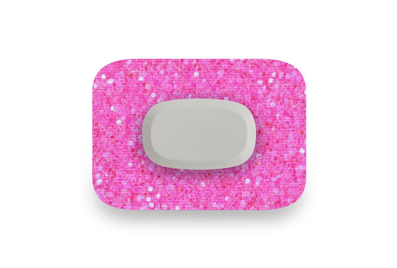 Pink Glitter Patch for GlucoRX Aidex diabetes supplies and insulin pumps