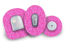  Pink Glitter Patch for Freestyle Libre diabetes supplies and insulin pumps