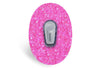 Pink Glitter Patch for Dexcom G6 diabetes supplies and insulin pumps
