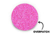 Pink Glitter Patch for Freestyle Libre 3 diabetes supplies and insulin pumps