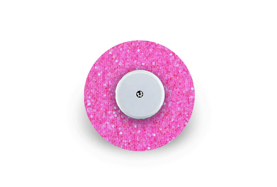 Pink Glitter Patch - Freestyle Libre for Freestyle Libre diabetes supplies and insulin pumps
