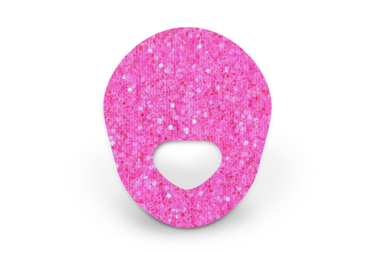 Pink Glitter Patch - Guardian Enlite for Guardian Enlite diabetes supplies and insulin pumps