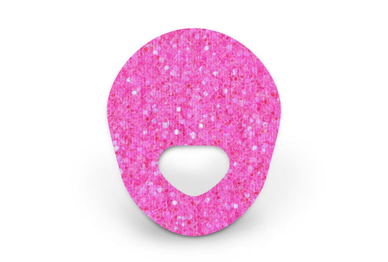 Pink Glitter Patch - Guardian Enlite for Guardian Enlite diabetes supplies and insulin pumps