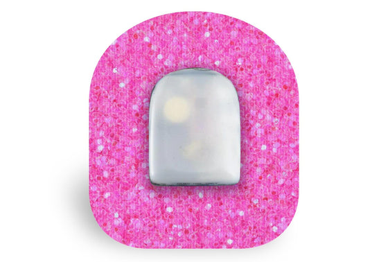 Pink Glitter Patch - Omnipod for Omnipod diabetes supplies and insulin pumps