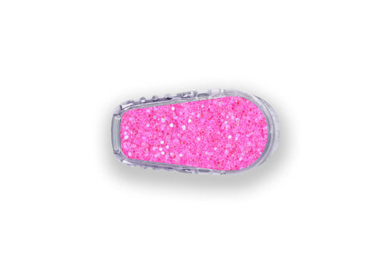 Pink Glitter Sticker for Dexcom Transmitter diabetes supplies and insulin pumps