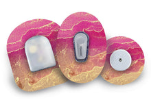  Pink Marble Patch for Freestyle Libre diabetes supplies and insulin pumps