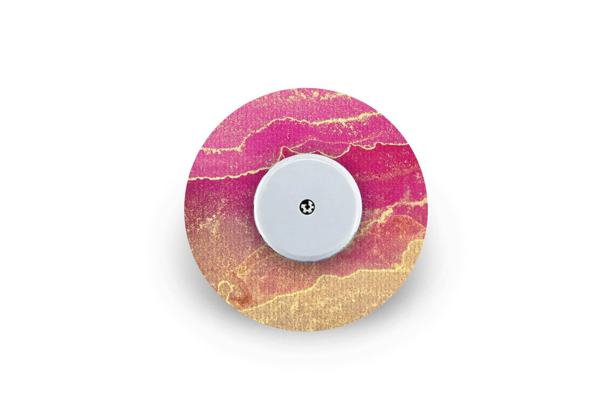 Pink Marble Patch for Freestyle Libre diabetes supplies and insulin pumps