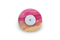 Pink Marble Patch for Freestyle Libre diabetes supplies and insulin pumps