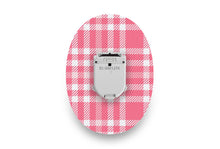  Pink Plaid Patch - Glucomen Day for Single diabetes CGMs and insulin pumps