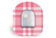  Pink Plaid Patch - Omnipod for Omnipod diabetes CGMs and insulin pumps
