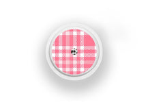  Pink Plaid Sticker - Libre 2 for diabetes supplies and insulin pumps