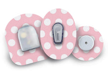  Pink Polka Dot Patch for Freestyle Libre diabetes CGMs and insulin pumps