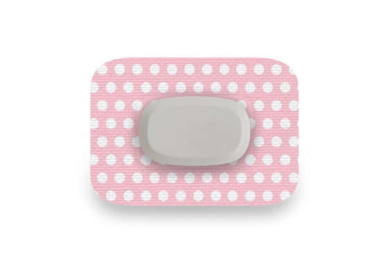 Pink Polka Dot Patch for GlucoRX Aidex diabetes CGMs and insulin pumps