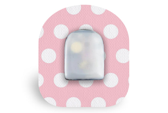 Pink Polka Dot Patch for Omnipod diabetes CGMs and insulin pumps