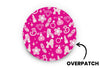 Pink Power Patch for Freestyle Libre 3 diabetes supplies and insulin pumps