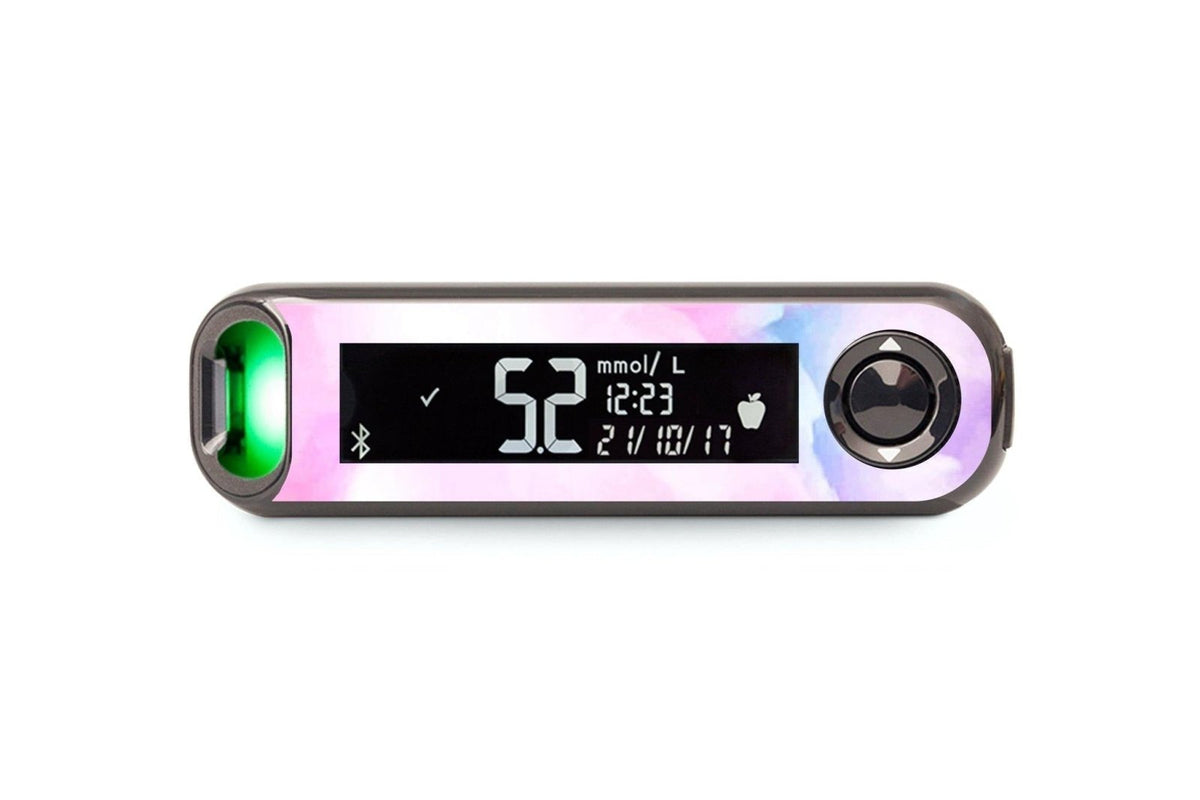 Pink Sky Sticker - Contour Next One for diabetes CGMs and insulin pumps