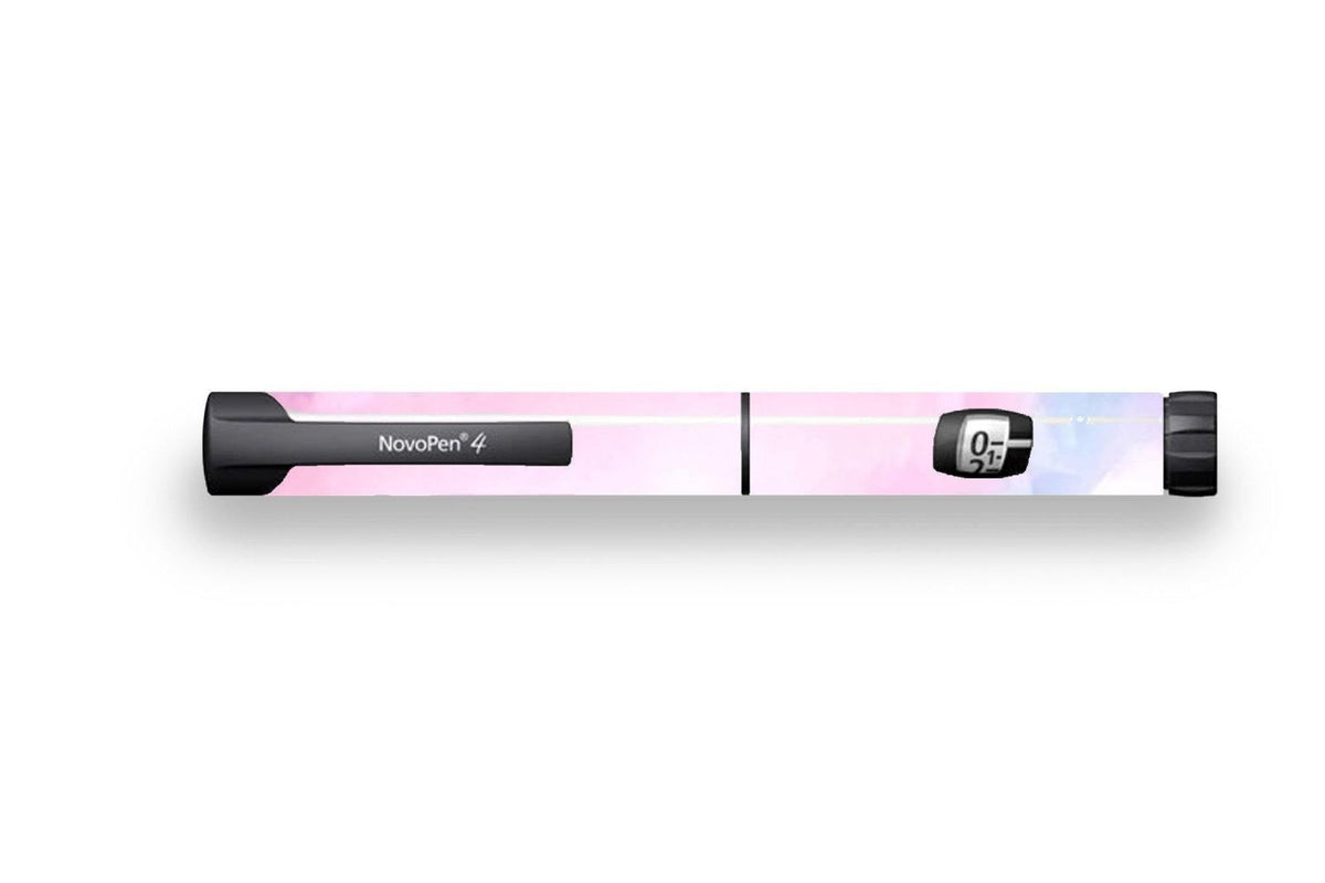 Pink Sky Sticker - Novopen for diabetes CGMs and insulin pumps