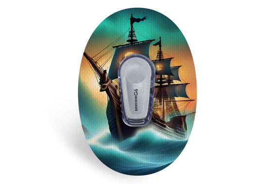 Pirate Ship Patch - Dexcom G6 for Dexcom G6 diabetes supplies and insulin pumps