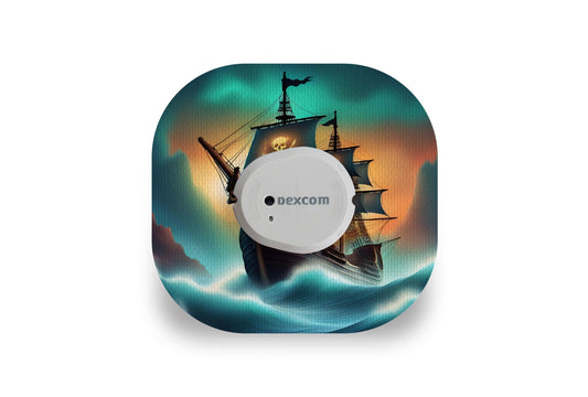 Pirate Ship Patch - Dexcom G7 / One+ for Single diabetes supplies and insulin pumps