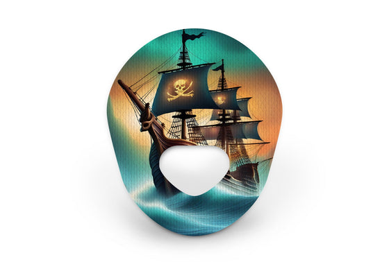 Pirate Ship Patch for Guardian Enlite diabetes supplies and insulin pumps