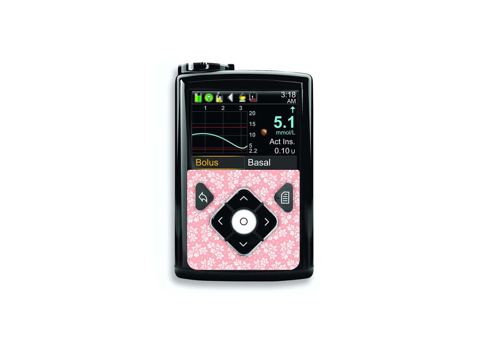Pretty in Pink Sticker for Novopen 4, 5, 6, or Echo diabetes supplies and insulin pumps