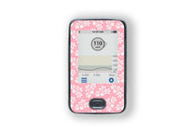  Pretty Little Flowers Sticker - Dexcom Receiver for diabetes supplies and insulin pumps