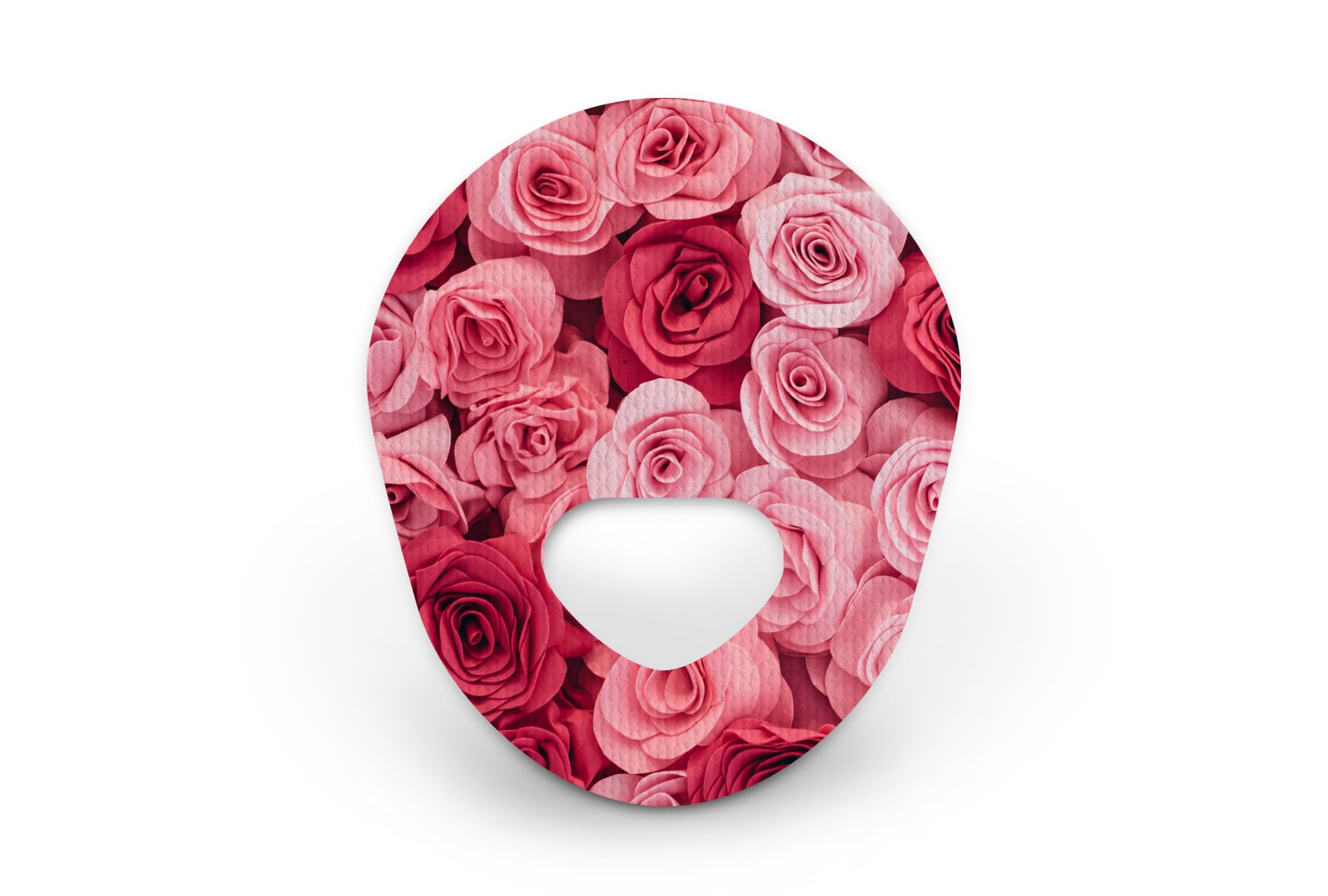 Pretty Pink Rose Patch for Guardian Enlite diabetes CGMs and insulin pumps