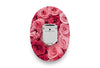 Pretty Pink Rose Patch for Glucomen Day diabetes CGMs and insulin pumps