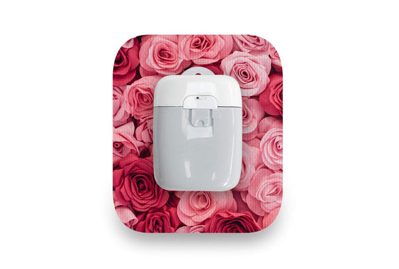 Pretty Pink Rose Patch - Medtrum Pump for Single diabetes CGMs and insulin pumps