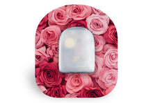  Pretty Pink Rose Patch - Omnipod for Single diabetes CGMs and insulin pumps