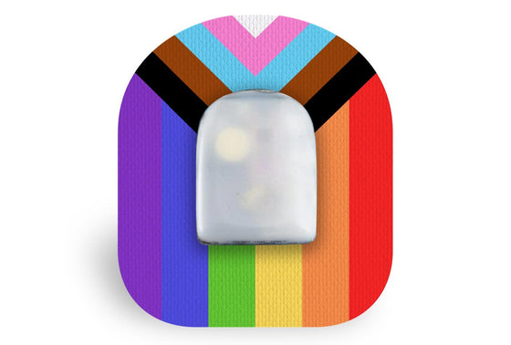 Pride Progression Patch - Omnipod for Single diabetes CGMs and insulin pumps