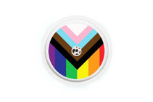  Pride Progression Sticker - Libre 2 for diabetes CGMs and insulin pumps