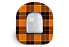 Pumpkin Plaid Patch for Omnipod diabetes supplies and insulin pumps
