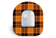 Pumpkin Plaid Patch for Omnipod diabetes supplies and insulin pumps