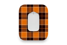  Pumpkin Plaid Patch - Medtrum CGM for Single diabetes supplies and insulin pumps