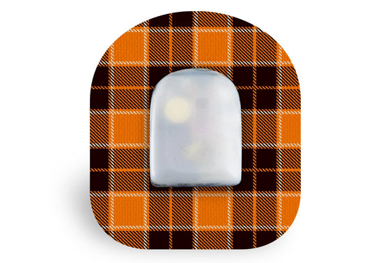 Pumpkin Plaid Patch - Omnipod for Single diabetes supplies and insulin pumps