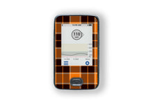  Pumpkin Plaid Sticker - Dexcom Receiver for diabetes supplies and insulin pumps