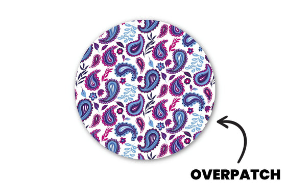 Purple Drops Patch for Freestyle Libre 3 diabetes CGMs and insulin pumps