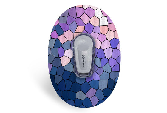 Purple Glass Patch - Dexcom G6 for Single diabetes supplies and insulin pumps