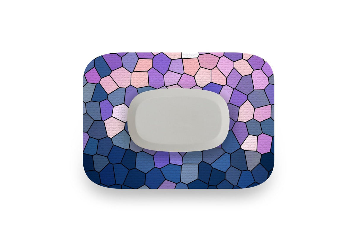 Purple Glass Patch - GlucoRX Aidex for Single diabetes supplies and insulin pumps