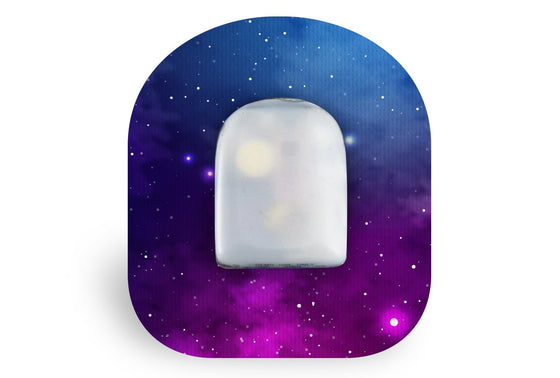 Purple Nebula Patch - Omnipod for Single diabetes CGMs and insulin pumps